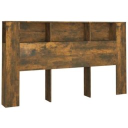 Vidaxl - Armoire de tête de lit Chêne fumé 180x18,5x104,5 cm Chêne fumé