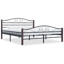Vidaxl - Cadre de lit Noir Métal 200 x 200 cm Black