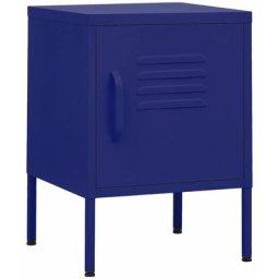 Tables de chevet 2 pcs Bleu marine 35x35x51 cm Acier Vidaxl Bleu marine