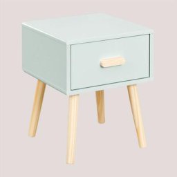 Table de Chevet en mdf Tom Kids Sklum Mousse de céladon - Mousse de céladon