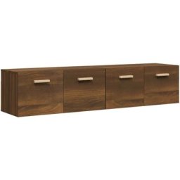 Armoires murales 2pcs Chêne brun 80x35x36,5cm Bois d'ingénierie Vidaxl Chêne marron