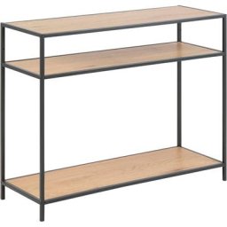 Sea Table console avec 2 tablettes de rangement, teinte naturelle. - Nature