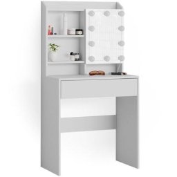 Vicco - Coiffeuse ""Laura"" Blanc avec led