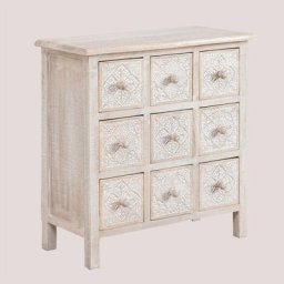 Sklum - Commode en Bois de Manguier Bunbur Bois blanc vintage Bois blanc vintage