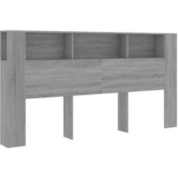 Vidaxl - Armoire de tête de lit Sonoma gris 200x18,5x104,5 cm Grey sonoma