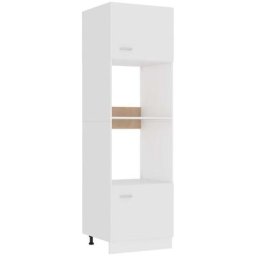 Armoire à micro-ondes Blanc 60x57x207 cm Aggloméré Vidaxl White