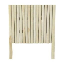 Tête de lit 90 cm en branche de teck - Imani - Marron Clair