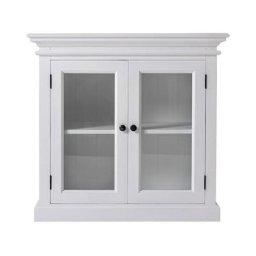 Halifax Buffet avec 2 portes en verre, blanc.