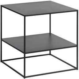 Pebble Table basse 50 x 50 cm, noir.