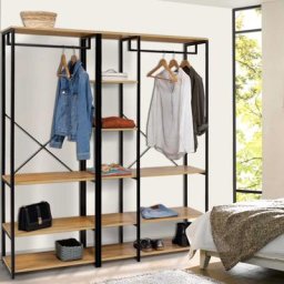 Dressing modulable detroit xxl design industriel - Bois-clair