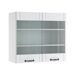 Vicco - Armoire suspendue en verre ""Fame-Line 80cm blanc style maison de campagne