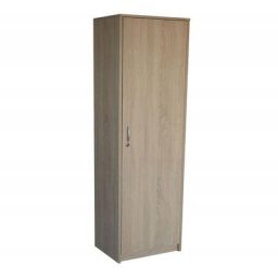 Nabiel - Armoire de rangement avec serrure - Meuble bureau avec clé - 45x35x180 cm Sonoma - Sonoma