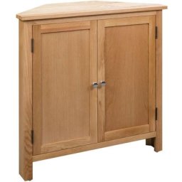 Vidaxl - Armoire d'angle 80 x 33,5 x 78 cm Bois de chêne massif Marron