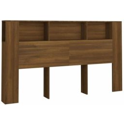 Armoire de tête de lit Chêne marron 180x18,5x104,5 cm vidaXL - Chêne marron