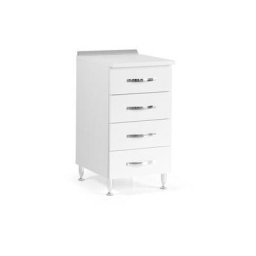 Commode de cuisine en bois mélaminé Frêne Blanc cm h 85x50x40