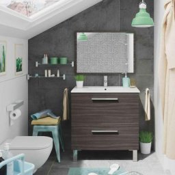 Meuble de salle de bain avec m