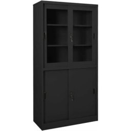 Armoire de bureau et porte coulissante Anthracite 90x40x180 cm Vidaxl Anthracite