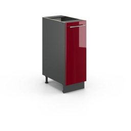 Vicco - Armoire basse ""Fame-Line 30cm bordeaux haute brillance/anthracite avec tiroir