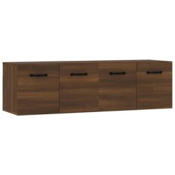 Armoires murales 2pcs Chêne brun 80x35x36,5cm Bois d'ingénierie Vidaxl Chêne marron