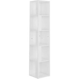 Armoire d'angle Blanc brillant 33x33x164,5 cm Aggloméré Vidaxl High gloss white