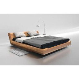 Lit double KOBE bois de chêne massif 200x200 cm