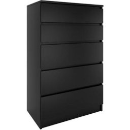 Milan Commode contemporaine chambre/salon/bureau 40x70x112 5 tiroirs coullissants Meuble de