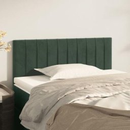 Tête de lit | Armoire de tête de lit Vert foncé 90x5x78/88 cm Velours 11292
