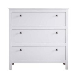 Orla Commode 3 tiroirs, blanc.