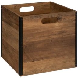 5five - Panier 31x31cm - Effet bois foncé Mix n Modul - 5 five simply smart - Effet chene naturel