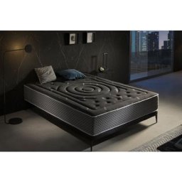 Matelas Premium Black Multizone, 27 cm, 135x190 cm Moonia