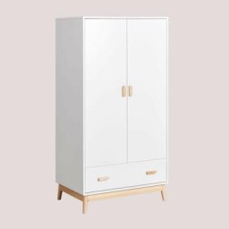 Sklum - Armoire avec tiroir en mdf Tom Kids Blanc - Blanc