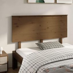 Armoire de tête de lit - Moderne Tête de lit Marron miel 144x6x82,5 cm Bois massif de pin FR4707