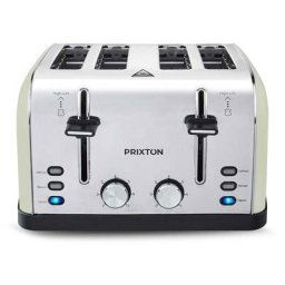 Prixton - Grille-pain Bianca - 1900W - 4 Fentes - 7 Niveaux De Chaleur