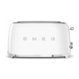 Smeg - Grille-Pain 1500W 4 Tranches 3 Programmes Blanc - Blanc