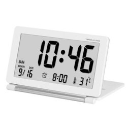 Réveil lcd, ultra-mince, pliable, portable