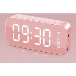 Wahaison - Rveil numrique led multifonction Bluetooth, rose