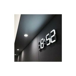 Horloge Murale Led 3D, Réveil Numérique Moderne avec Affichage 24 ou 12 Heures