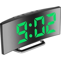 Réveil numérique pour Chambres à Coucher, écran Miroir 7'' led, 2 luminosités, 12/24H, température,