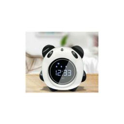 Ayyqh - led Panda Alarm pour enfants, réveil numérique pour chambre d'enfants avec affichage