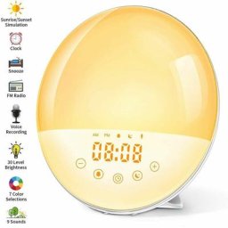 Réveil Lumineux Avec Fonction D'enregistrement Réveil Lumière Du Jour Avec 30 Niveaux De Luminosité