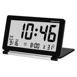 Réveil lcd, ultra-mince, pliable, portable