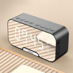 Horloge multifonctionnelle One Piece 5 en 1 avec haut-parleur Bluetooth, radio fm et réveil miroir