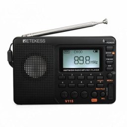 Leisei - Poste Radio Portable Rechargeable, Radio fm am SW,(Noir)
