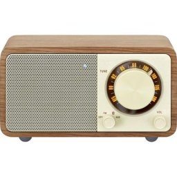WR-7 Genuine Mini Radio de table fm Bluetooth rechargeable noix C692111 - Sangean
