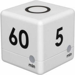 Tfa dostmann cube minuteur numérique, plastique, blanc, 6 X 6 X 6 CM