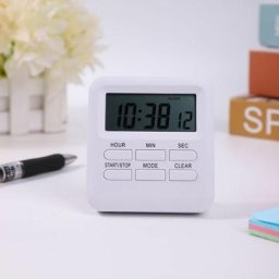 Minuterie Digitale avec Fonction d'Horloge/Réveil 3 en 1, Minuterie de Cuisine Aimanté, Timer