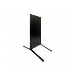 Interface Plv - Panneau trottoir avec ardoise sur piétement métal noir effet ressorts - Dimensions