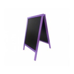 Interface Plv - Chevalet stop trottoir avec cadre bois couleur violet dimensions 90 x 55 cm - Violet