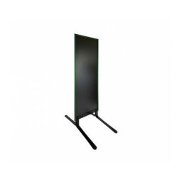 Panneau trottoir grande taille bois vert feuille sur piètement noir effet ressorts dimensions 178 x