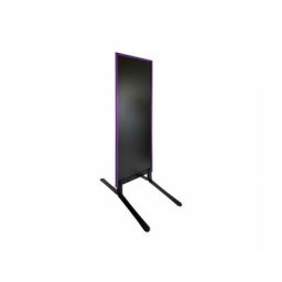 Interface Plv - Panneau trottoir grande taille bois violet sur piètement noir effet ressorts